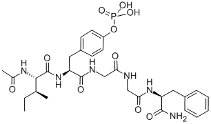 Structure of AC-ILE-TYR(PO3H2)-GLY-GLU-PHE-NH2