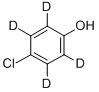 Structure of 4-(CHLOROPHENYL) -2 3 5 6-D4  98 ATOM %D