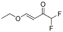 Structure of 3-Buten-2-one,  4-ethoxy-1,1-difluoro-,  (3E)-