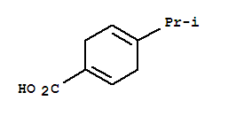 Structure of 1,4-Cyclohexadiene-1-carboxylicacid, 4-(1-methylethyl)-
