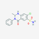 Structure of 7-chloro-2-methyl-4-oxo-3-phenyl-1,2-dihydroquinazoline-6-sulfonamide