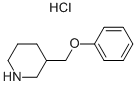 3-(Phenoxymethyl)piperidine hydrochloride结构式