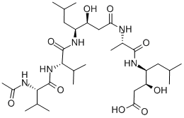 Structure of ACETYL-PEPSTATIN
