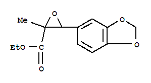 ethyl 3-(1,3-benzodioxol-5-yl)-2-methyloxirane-2-carboxylate结构式