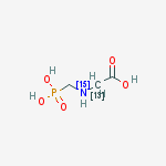 Structure of GLYFOSATE 13C2 15N