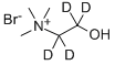 Structure of CHOLINE-1,1,2,2-D4 BROMIDE