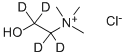 Structure of CHOLINE-1,1,2,2-D4 CHLORIDE