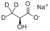 L-乳酸-3,3,3-D3 钠盐 溶液结构式