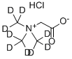 Structure of BETAINE-TRIMETHYL-D9 HYDROCHLORIDE