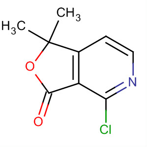 Structure of Furo[3,4-c]pyridin-3(1H)-one, 4-chloro-1,1-dimethyl-