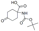 Structure of Cyclohexanecarboxylicacid, 1-[[(1,1-dimethylethoxy)carbonyl]amino]-4-oxo-