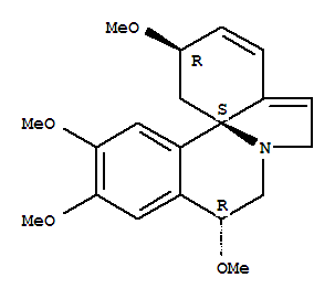 (3BETA,11ALPHA)-1,2,6,7-四去氢-3,11,15,16-四甲氧基刺桐烷结构式