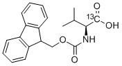 N-(9-FLUORENYLMETHOXYCARBONYL)-L-VALINE-1-13C结构式