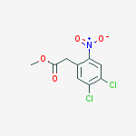 Methyl 2-(4,5-dichloro-2-nitrophenyl)acetate结构式