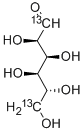 D-葡萄糖-1,6-13C2 的化学结构式