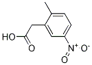 2 - (2 - 甲基-5 - 硝基苯基)乙酸结构式