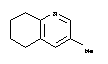 Structure of 5,6,7,8-tetrahydro-3-methylquinoline