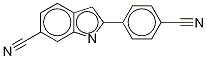 Structure of 6-Cyano-2-(4-cyanophenyl)indole