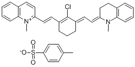 Structure of 2-[2-[2-Chloro-3-[2-(1,3-dihydro-1-methyl-2H-quinolinylidene)ethylidene]-1-cyclohexen-1-yl]ethenyl]-1-methyl-quinolinium