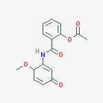 Structure of [2-[(6-methoxy-3-oxocyclohexa-1,4-dien-1-yl)carbamoyl]phenyl] acetate