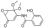 Structure of N-(2,2-dimethoxy-5-oxo-7-oxabicyclo[4.1.0]hept-3-en-3-yl)-2-hydroxybenzamide