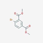 Structure of 1,3-dicarbomethoxy-4-bromobenzene