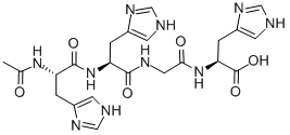 Structure of AC-HIS-HIS-GLY-HIS-OH