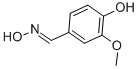 Structure of 3-METHOXY-4-HYDROXY BENZALDEHYDE OXIME