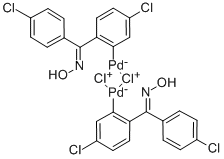 Structure of DI-U-CHLOROBIS[5-CHLORO-2-((4-CHLOROPHE&