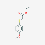 ETHYL 2-(4-METHOXYPHENYL)SULFANYLACETATE, 98%结构式