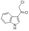 Structure of Ethanone, 2-chloro-1-(3-indolyl)-