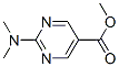 Structure of 5-Pyrimidinecarboxylicacid, 2-(dimethylamino)-, methyl ester