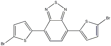 4,7-双(2-溴-5-噻吩基)-2,1,3-苯并噻二唑结构式