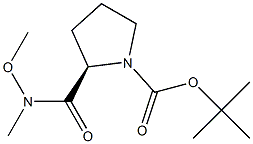 Structure of (R)-1-Boc-2-[methoxy(methyl)carbamoyl]pyrrolidine