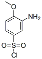 Chemical structure of 3-amino-4-methoxybenzene-1-sulfonyl chloride