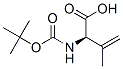3-Butenoic acid,2-[[(1,1-dimethylethoxy)carbonyl]amino]-3-methyl-, (2R)-结构式