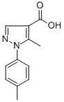 Structure of 1H-Pyrazole-4-carboxylic acid, 5-methyl-1-(4-methylphenyl)-