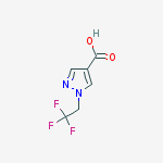 1-(2,2,2-Trifluoro-ethyl)-1H-pyrazole-4-carboxylic acid结构式