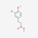 Structure of methyl 3-(3-bromo-4-methoxyphenyl)propanoate