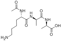 N,N,DIACETYL-LYS-DALA-DALA结构式