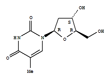 Structure of (O~5~'-~3~H)thymidine