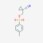 1-cyanocyclopropyl 4-methylbenzenesulfonate结构式