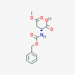 Structure of D-Aspartic acid, N-[(phenylmethoxy)carbonyl]-, 4-methyl ester
