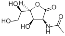 2 - 乙酰氨基 - 2 - 脱氧 - D - 甘露糖 - 1,4 - 内酯结构式
