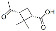 Structure of CYCLOBUTANECARBOXYLIC ACID 3-ACETYL-2,2-DIMETHYL-,(1S,3R)-