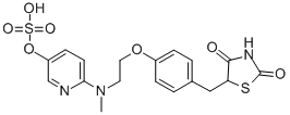 硫酸5-羟基罗格列酮结构式