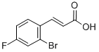Structure of 2-BROMO-4-FLUOROCINNAMIC ACID