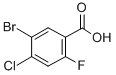 Structure of 5-BROMO-4-CHLORO-2-FLUOROBENZOIC ACID