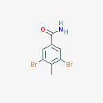 Structure of 3,5-dibromo-4-methylbenzamide