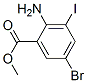 METHYL 2-AMINO-5-BROMO-3-IODOBENZOATE结构式